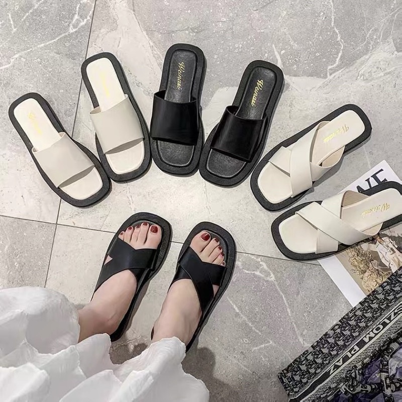 DÉP DA BÁNH MÌ DÉP SANDAL ĐẾ CAO 3 PHÂN
