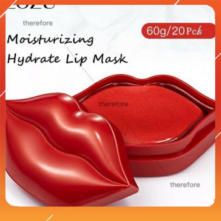 MẶT NẠ MÔI HOA HỒNG DƯỠNG ẨM MỀN MÔI CĂNG MỌNG [hộp 20 miếng]