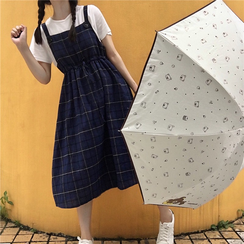 Váy yếm kẻ (có sẵn) ảnh thật ở cuối | BigBuy360 - bigbuy360.vn