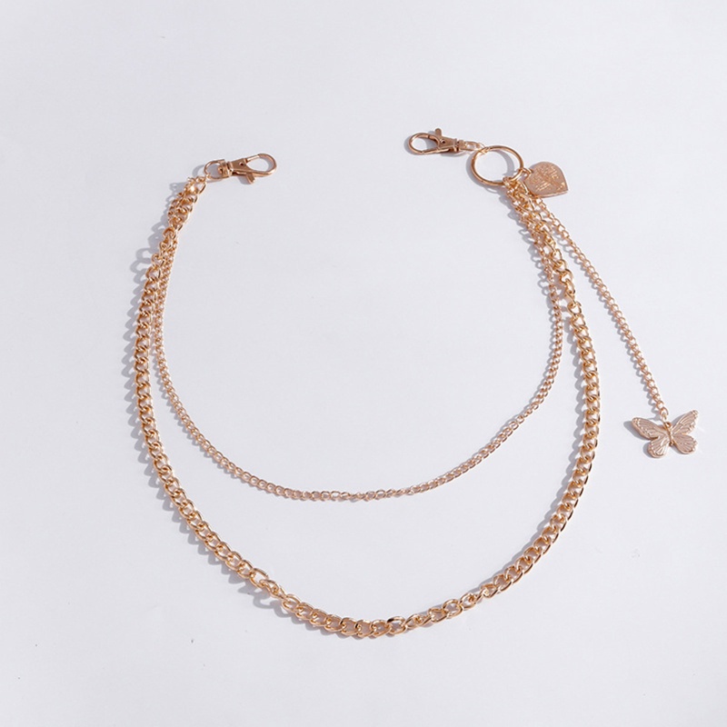 Youyo Dây Chuyền Nhiều Lớp Mặt Hình Bướm Trái Tim Quyến Rũ Cho Thanh Thiếu Niên