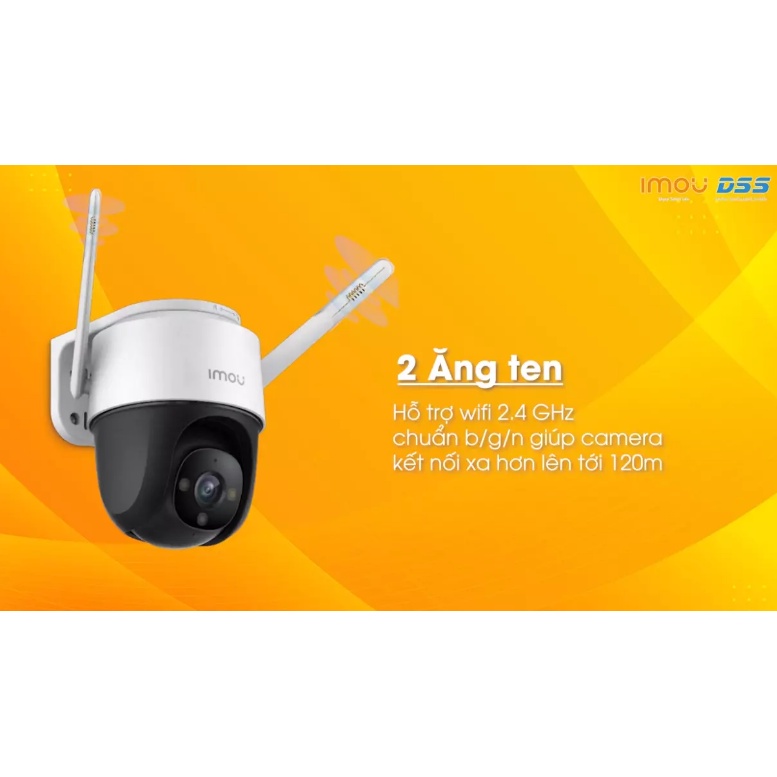 CAMERA WIFI IMOU NGOÀI TRỜI QUAY 360 ĐỘ CRUISER S42FP, ĐỘ PHÂN GIẢI 2K FULL COLOR (Màu ban đêm), ĐÀM THOẠI 2 CHIỀU