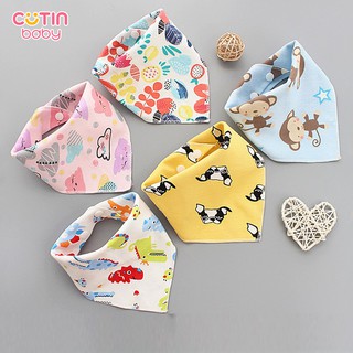 Yếm cho bé, yếm tam giác Cotton cúc bấm 2 mức tùy chỉnh [Giá rẻ vô địch] [Cam kết 100% hàng chuẩn]