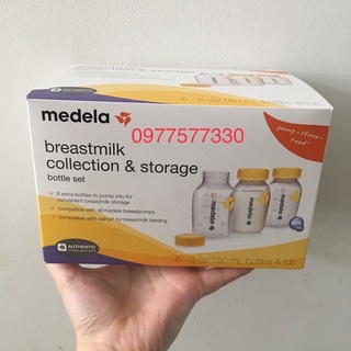 Set 6 qbình trữ sữa Medela 150ml