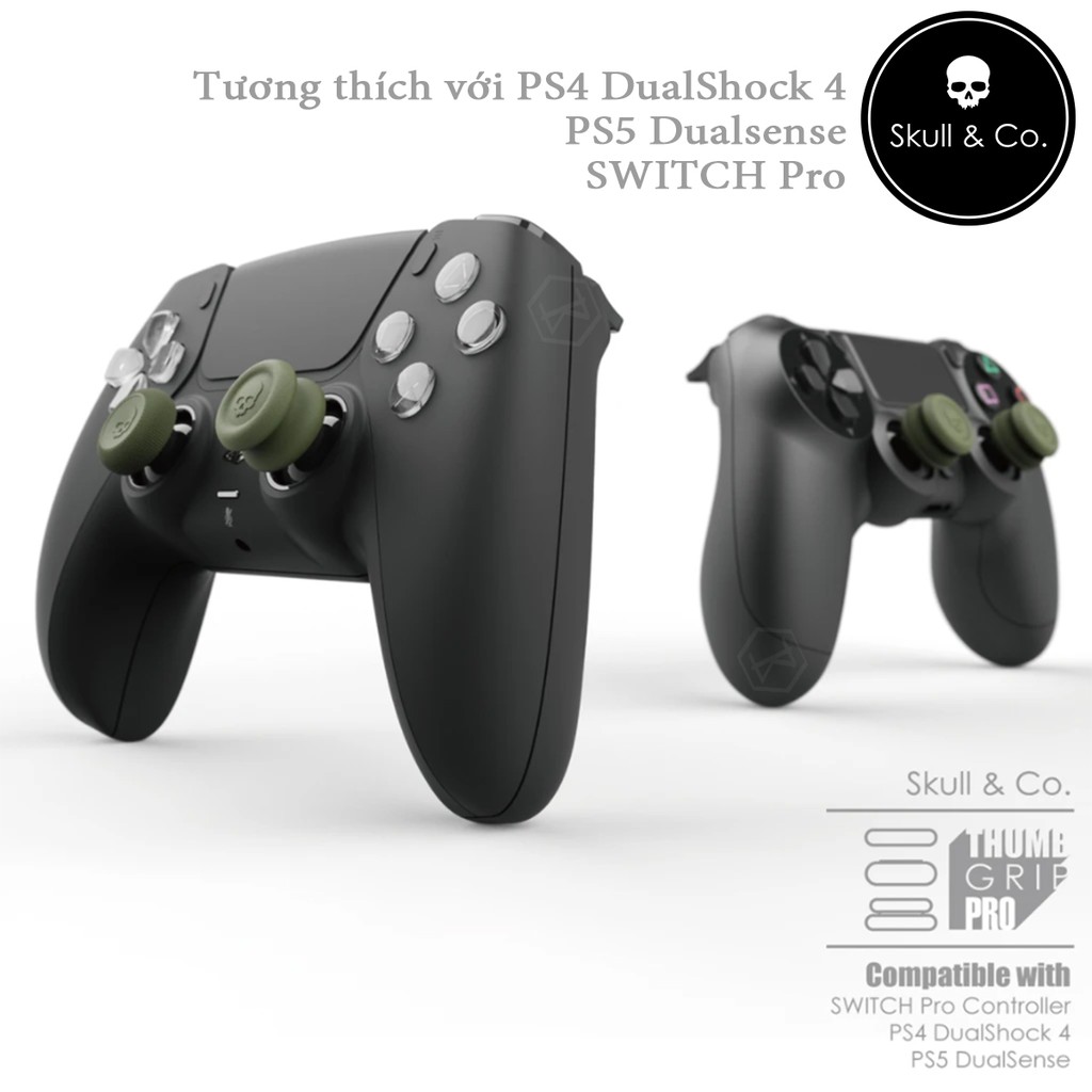 [2021-Skull & Co] SET 3 cặp núm bọc tay bấm PS5 Dualsense PS4 Dualshock NS Pro