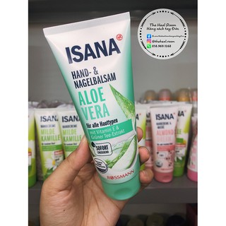 Kem dưỡng tay và móng ISANA lô hội 🍓FREESHIP🍓dưỡng da tay chống khô nứt nẻ móng tay chắc khoẻ 100ml [Hàng nội địa Đức]