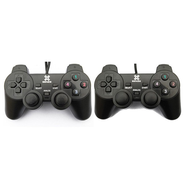 Tay Cầm Game Đôi, Gamepad Senze SZ-702A Có Rung Cổng Usb Cho PC, Laptop