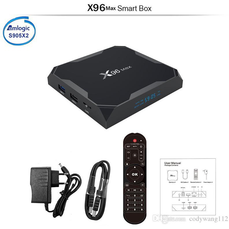 TV BOX X96 MAX Ram 4GB Rom 32-64GB Amlogic S905X2
