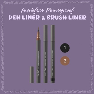 Kẻ mắt nước chống thấm Innisfree Powerproof Brush Liner, Innisfree Powerproof Pen Liner