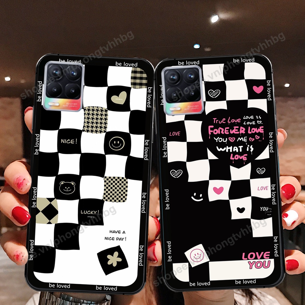 Ốp lưng Realme 8 / Realme 8 Pro  ốp họa tiết trái tim caro, chuột mikey thể thao cực đẹp cute cực bền bỉ
