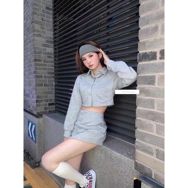 Set áo và chân váy thể thao kèm ảnh thật