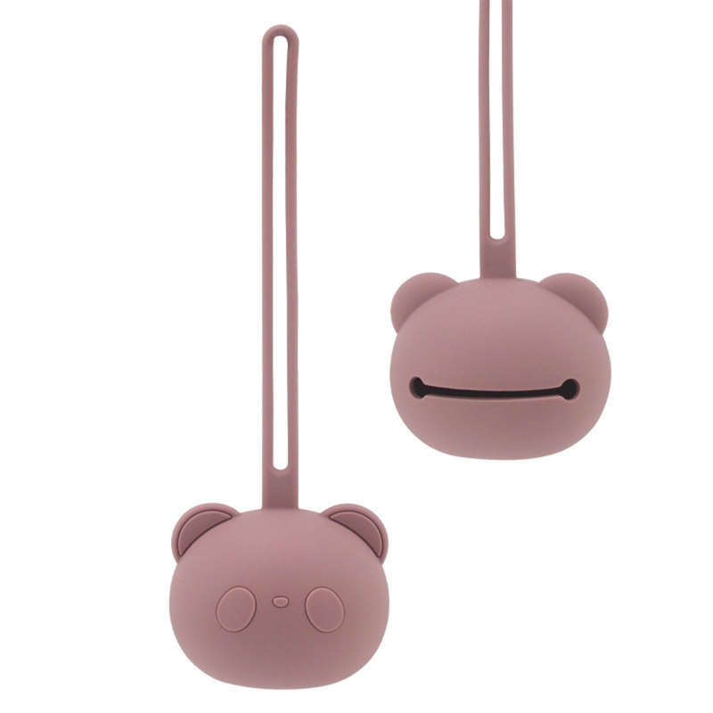 Hộp Đựng Núm Vú Giả Bằng Silicone Chống Rơi Cho Bé