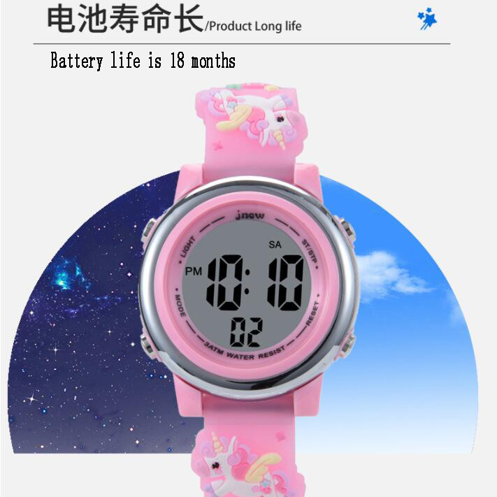 Đồng Hồ Điện Tử Chống Thấm Nước Có Đèn Led Cho Bé | BigBuy360 - bigbuy360.vn