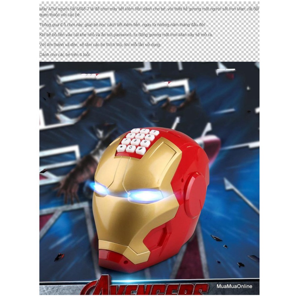 Két Sắt Mini Thông Minh Hình Iron Man