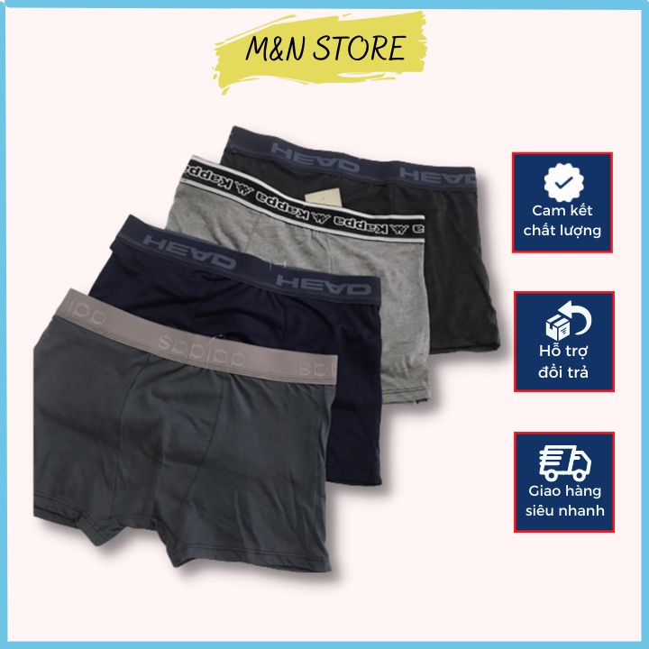 Quần lót nam, quần sịp đùi boxer, sịp tam giác co giãn 4 chiều (giao ngẫu nhiên)