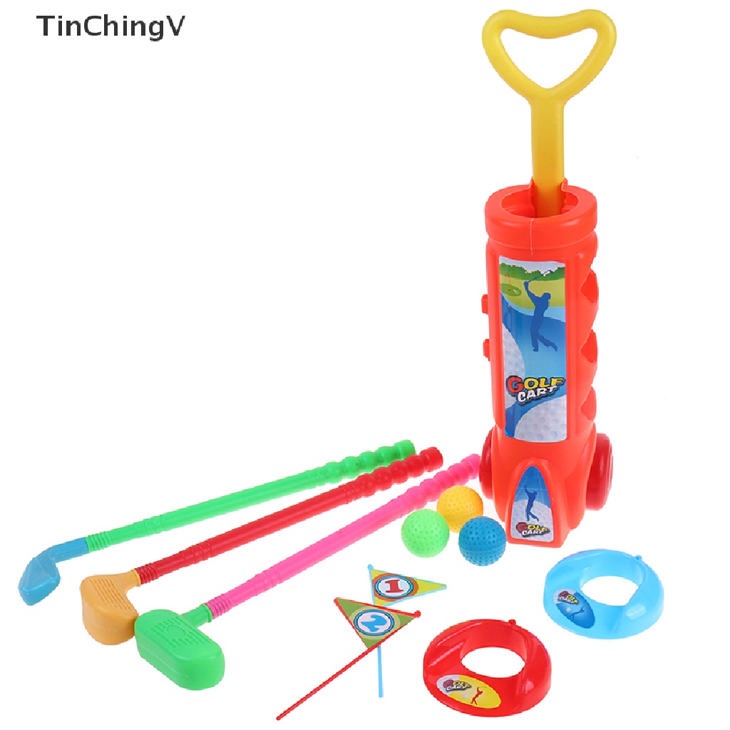 1 Bộ Gậy Đánh Golf Mini Bằng Nhựa Dành Cho Trẻ Em