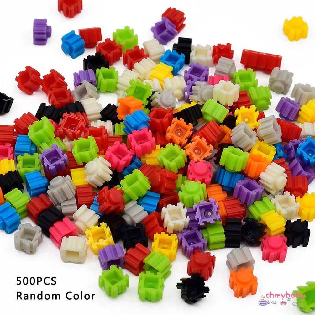 【OMB】 500pcs 8MM Small Particle Building Blocks Assembling Blocks Set Toys
