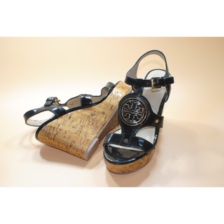 Xuồng đen da bóng Tory Burch