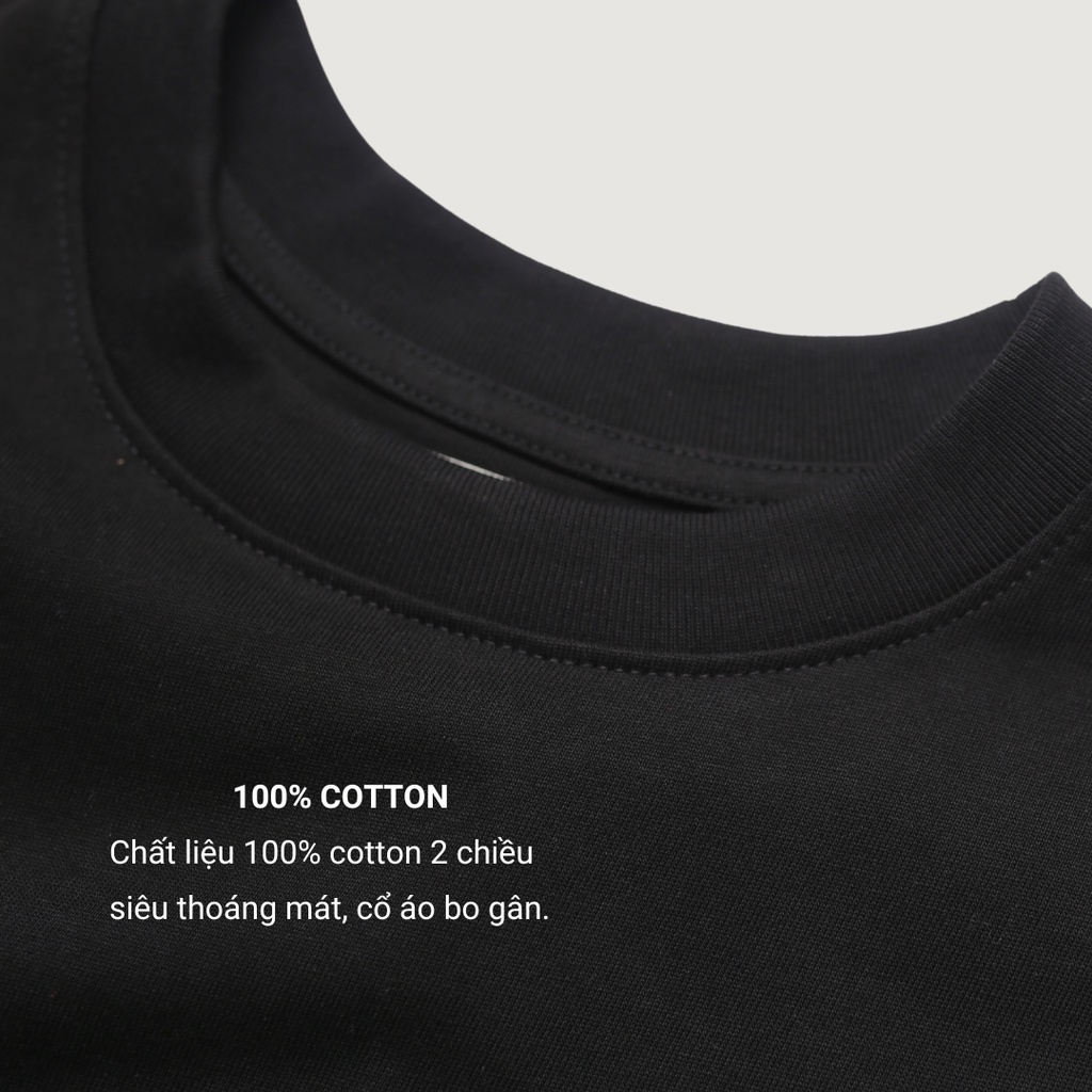 Áo thun DayM | VISUAL - Chap 1: UNIVERSAL IDEAS - Form Âu, oversize, 100% cotton