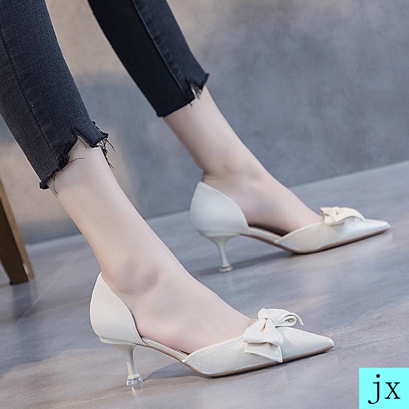 Giày cao gót thiết kế thời trang mùa hè Hàn Quốc 2021 dành cho nữ