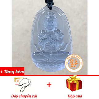 Mặt Dây Chuyền Phật Bản Mệnh Như Lai Đại Nhật Lưu Ly Xanh