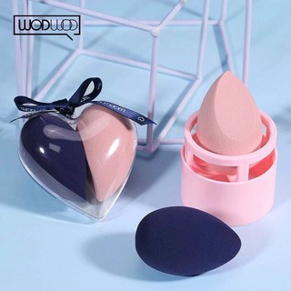Set 2 bông mút trang điểm WodWod hình tim