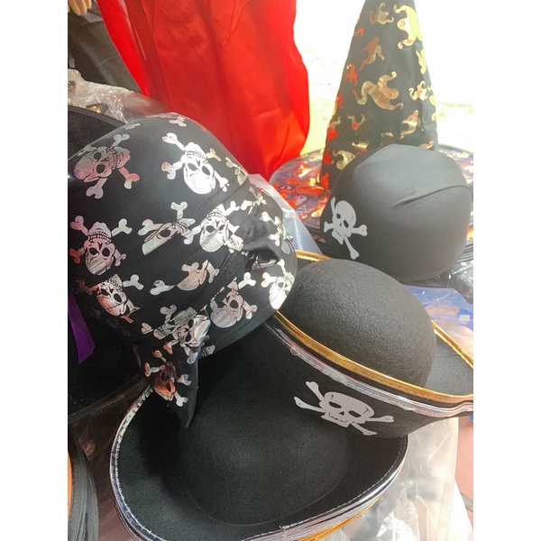 Mũ Hải tặc  hoá trang Halloween kiểu tròn và dáng thuyền