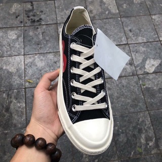 (Video cận cảnh) Giày Sneaker CV CDG Low Black