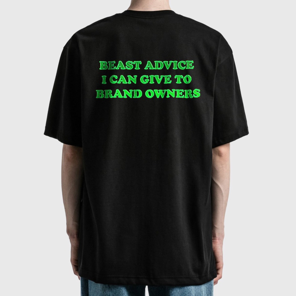 BLANK | Áo Thun 420 Tay Lỡ Unisex - Đen/Trắng Cổ Tròn