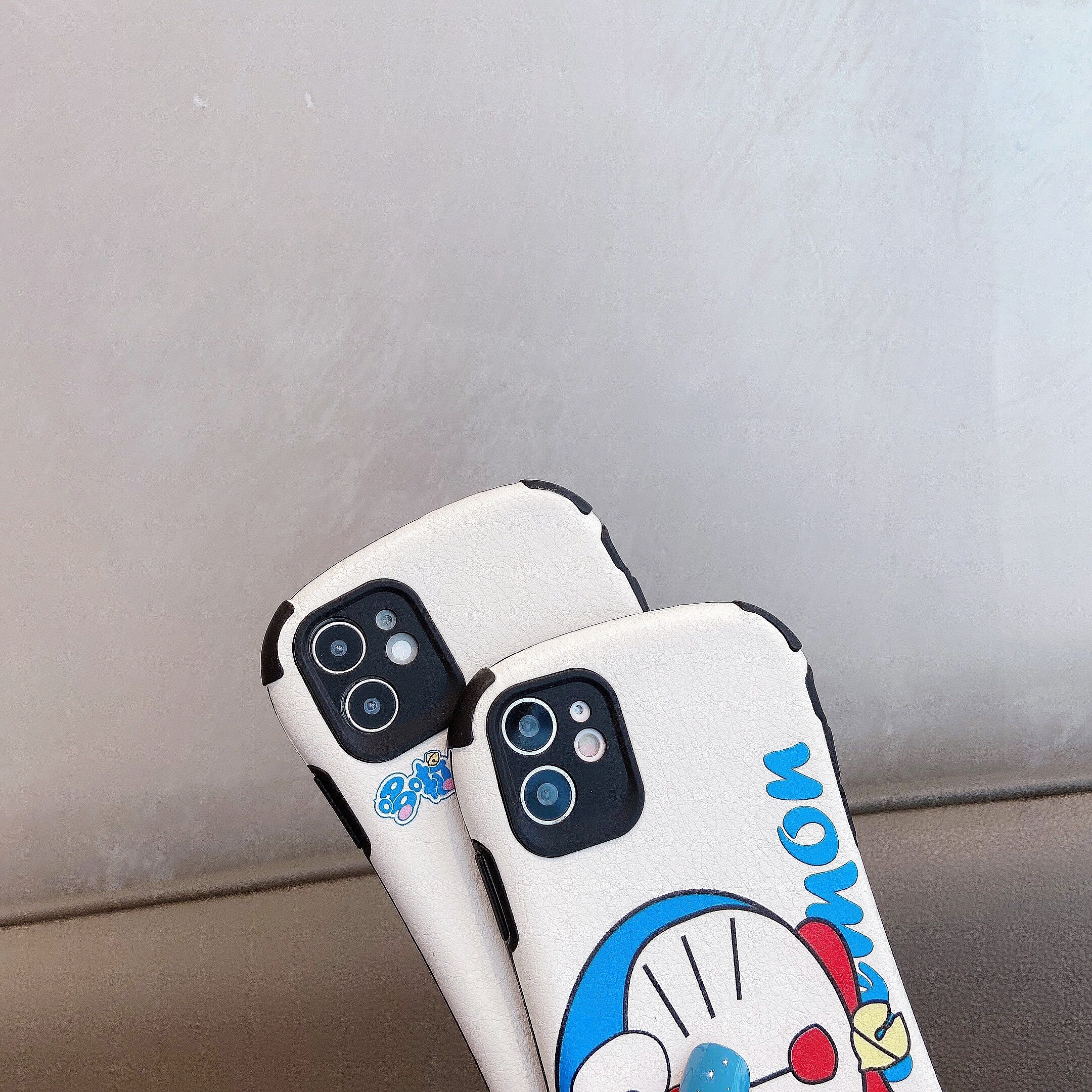 Ốp lưng iphone - Ốp iphone Doraemon dễ thương Da cừu non 7/7plus/8/8plus/x/xr/xs/11/12/pro/max/plus/promax