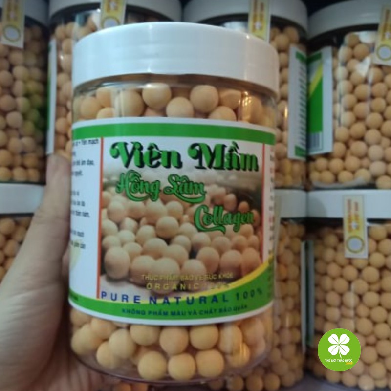 Viên mầm Hồng sâm Collagen tăng kích thước vòng 1, đẹp da TD931 by handmade