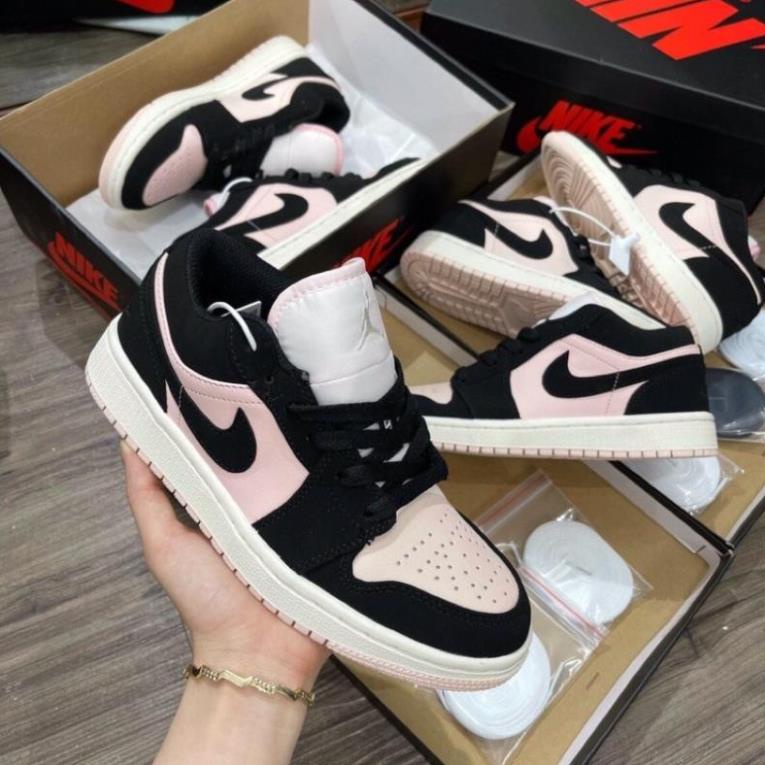 Giày 𝐉𝐨𝐫𝐝𝐚𝐧 1 hồng đen nữ, Giày thể thao JD 1 cổ thấp Black Guava Ice hồng đen bản đẹp full box bill | BigBuy360 - bigbuy360.vn