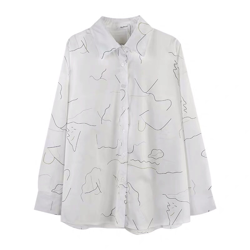 Áo sơ mi hoạ tiết