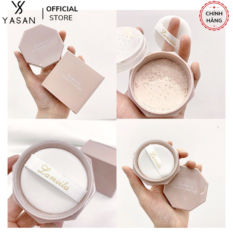 Phấn Phủ Kiềm Dầu Lameila Makeup Powder Che Phủ Làm Sáng Da Tự Nhiên Vỏ Hồng Dễ Thương Yasan | BigBuy360 - bigbuy360.vn