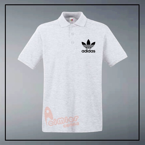 Áo Thun Polo Adidas Cao Cấp Màu Xám Đen