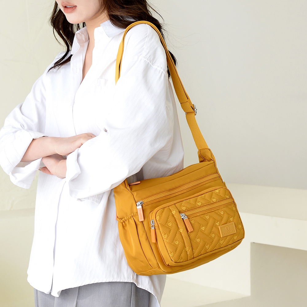 Túi Xách Vải Nylon Màu Kẹo Thời Trang Đơn Giản Cho Nữ