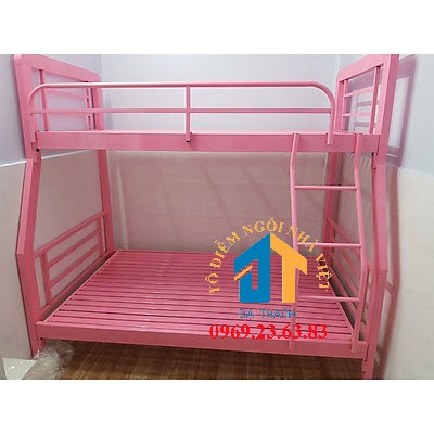 Giường sắt tầng hộp vuông sắt 4x8 nhiều kích thước và màu sắc