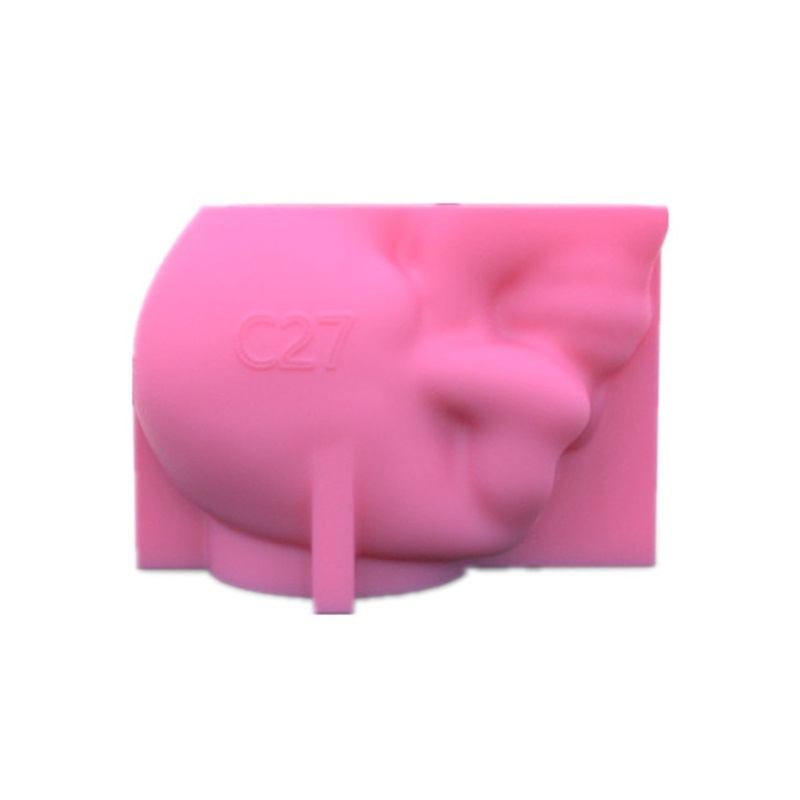 Khuôn Silicone Làm Chậu Cây Hình Đầu Lâu 3D DIY