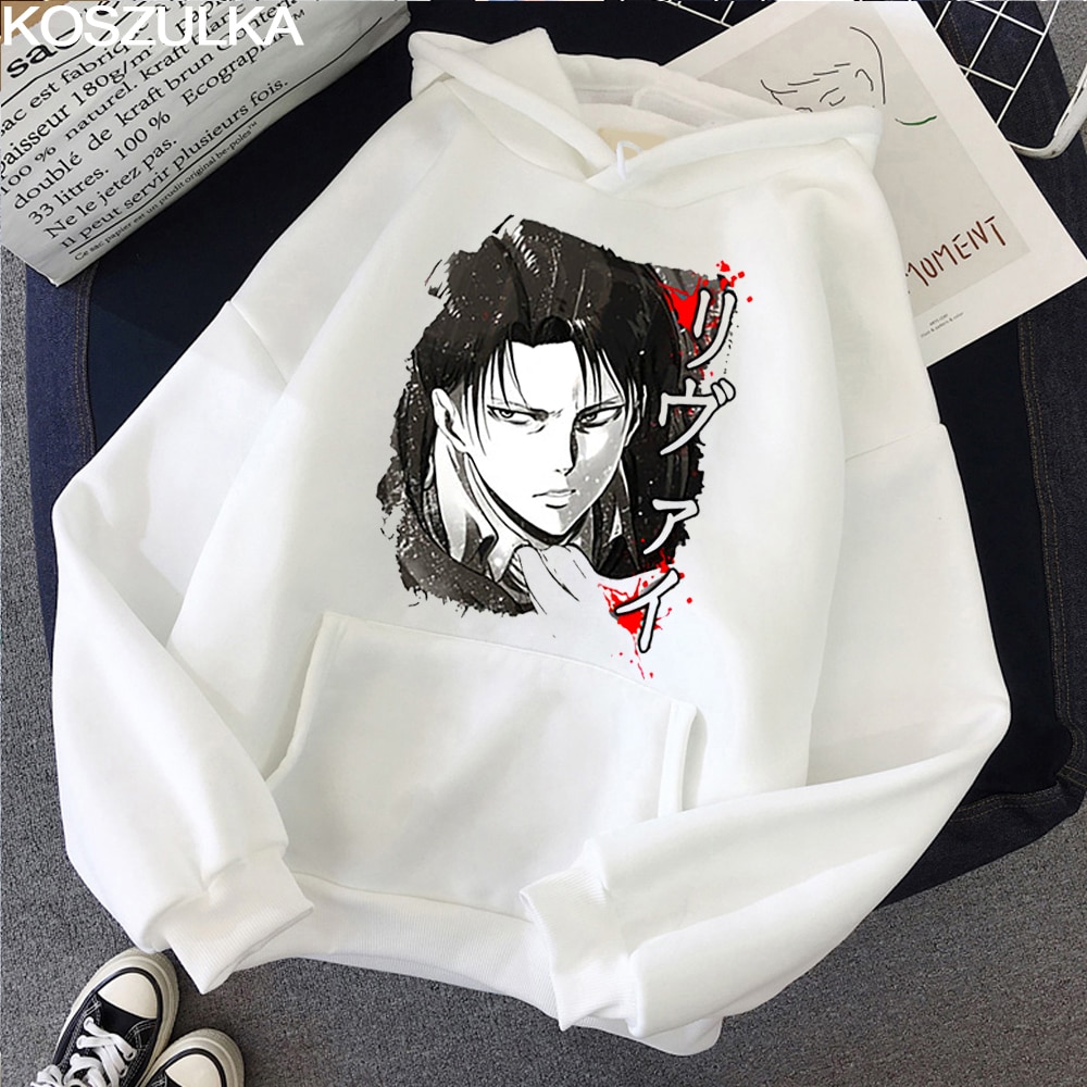 Áo Hoodie In Họa Tiết Hoạt Hình Attack On Titan 6 Màu Chất Lượng Cao Phong Cách Harajuku Cho Nam Nữ