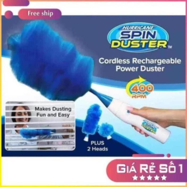 SALE CHỔI QUÉT BỤI TÍCH ĐIỆN THÔNG MINH SPIN DUSTER ĐA NĂNG LAU CỬA ,LAU BÀN THỜ