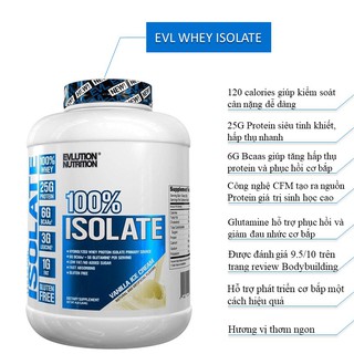[SIÊU RẺ] EVL 100% Whey Protein 70 Servings