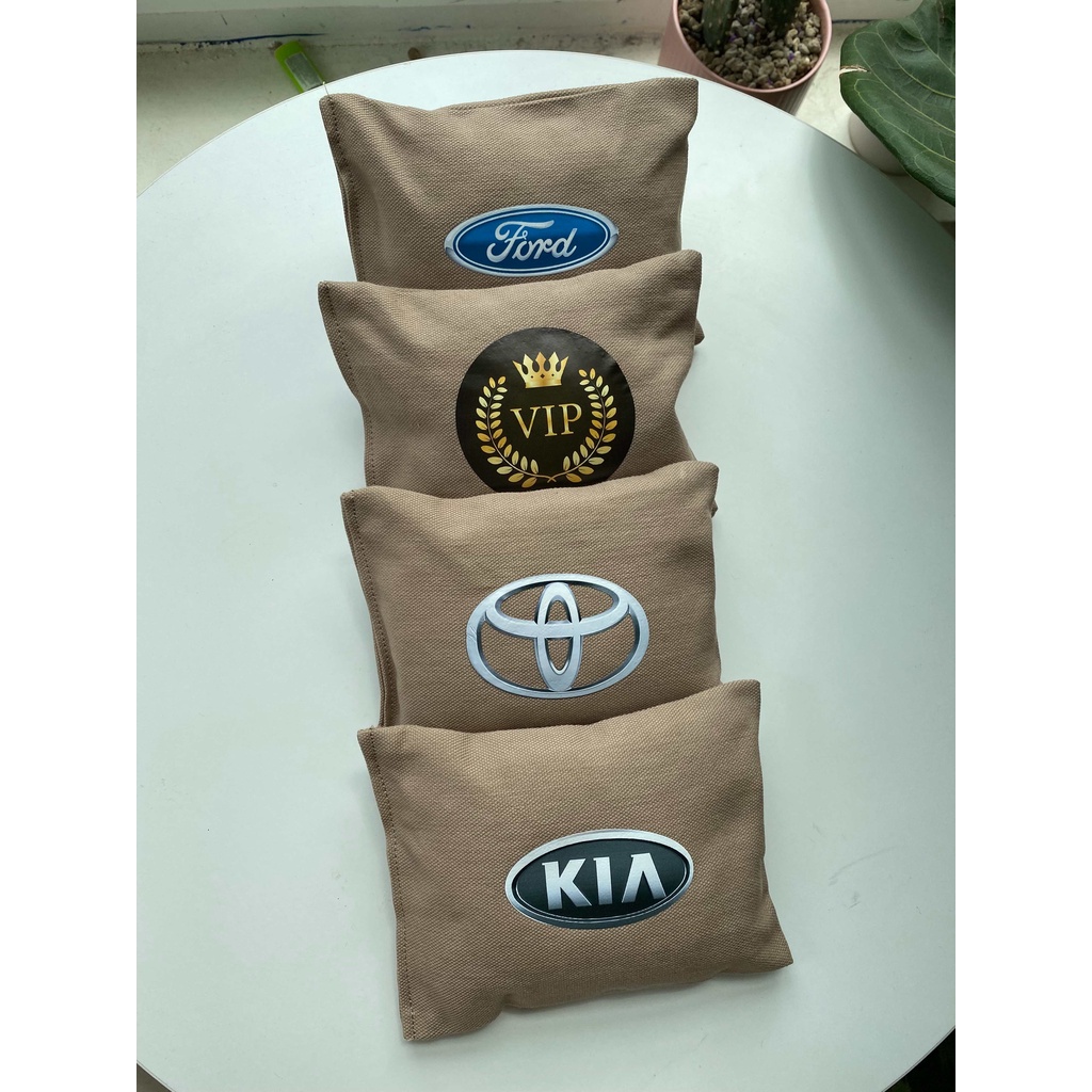 Than hoạt tính khử mùi ô tô, Túi than hoạt tính khử mùi in logo các hãng xe 180gram | BigBuy360 - bigbuy360.vn