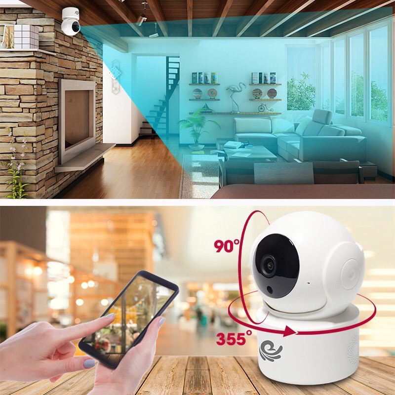 Camera WiFi Carecam CC2021 2.0MP FHD 1080P Siêu Nét, Kèm Thẻ Nhớ Chuyên Dụng