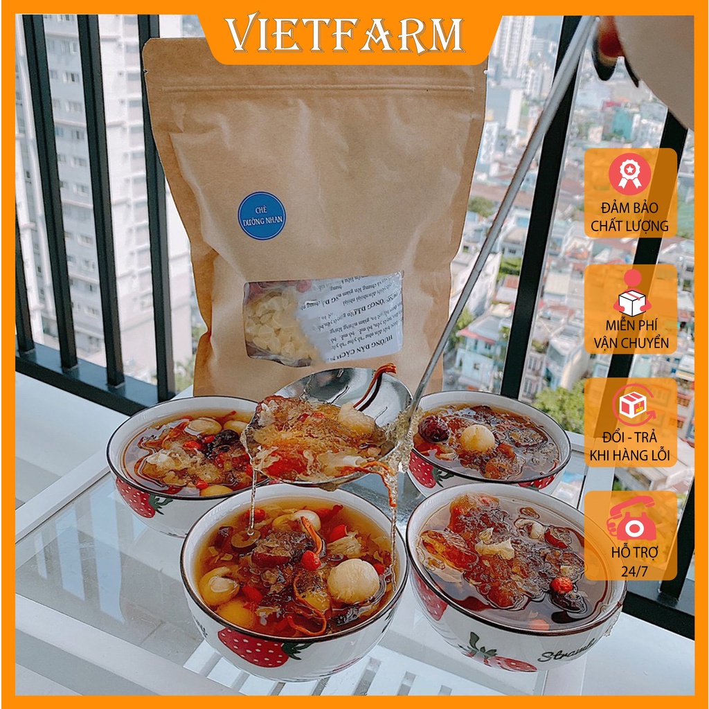 Chè Dưỡng Nhan Tuyết Yến 12 vị SET NẤU 12 - 15 BÁT - Thượng Phẩm - BẾP CHÈ VIETFARM