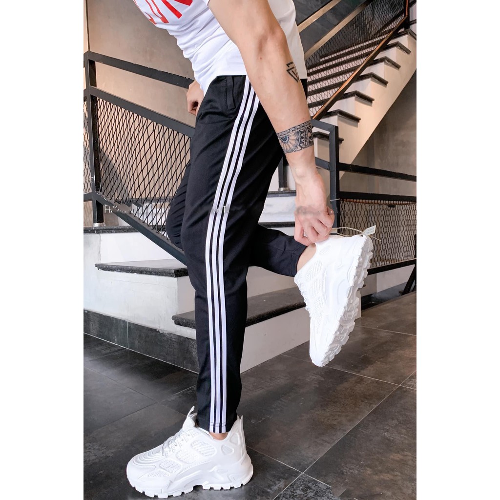 Quần Jogger Nam Nữ Trơn Basic Thun Poly Phong Cách Thể Dục Thể Thao