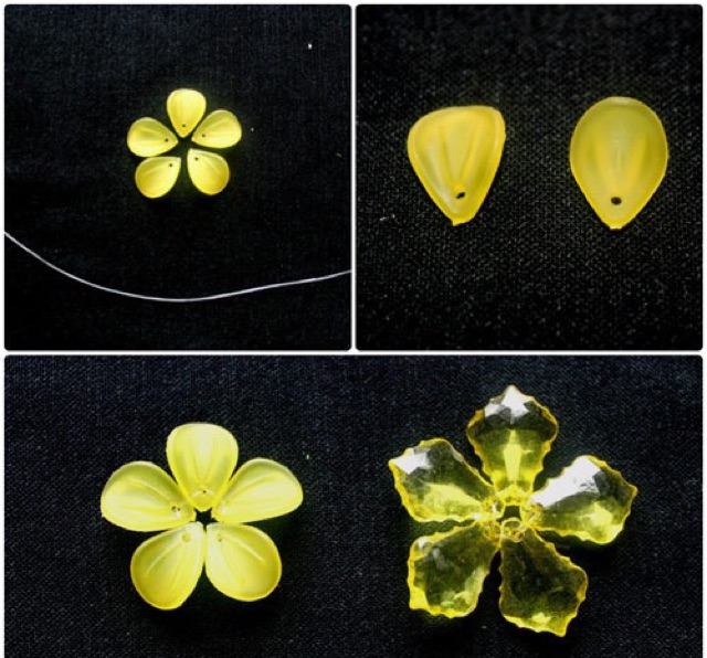 Combo làm hoa mai pha lê