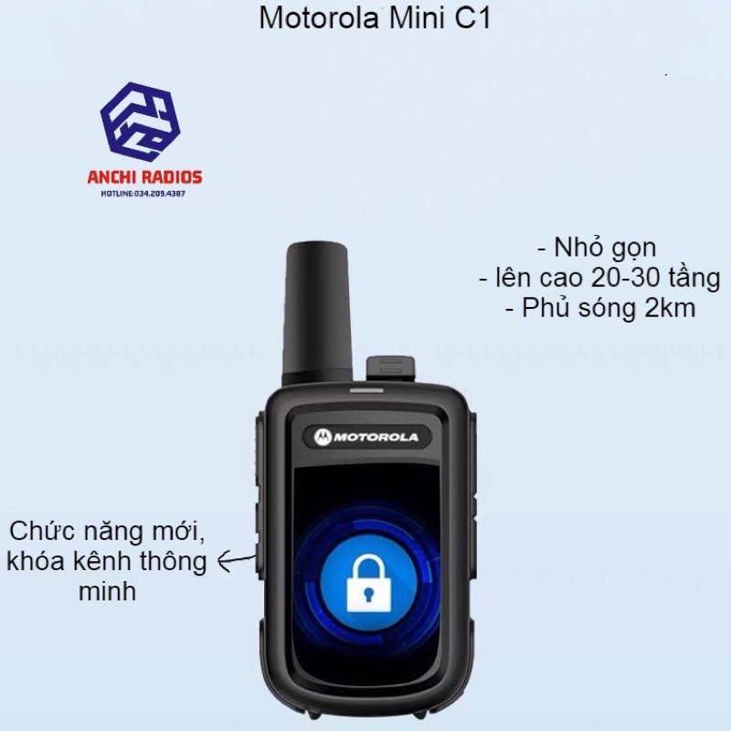 Bộ 07 Máy Bộ Đàm Mini Siêu Nhỏ  (Dung lượng pin cực lớn &gt;18 tiếng,Siêu bền,Cự li liên lạc &gt; 1,5km)+Tai nghe chuyên dụng