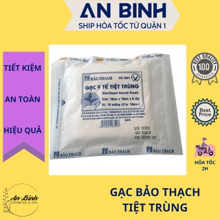 Q1-HCM Gạc Bảo Thạch Tiệt Trùng 10x10cm 6 lớp - Gạc Y Tế Tiệt Trùng Bảo