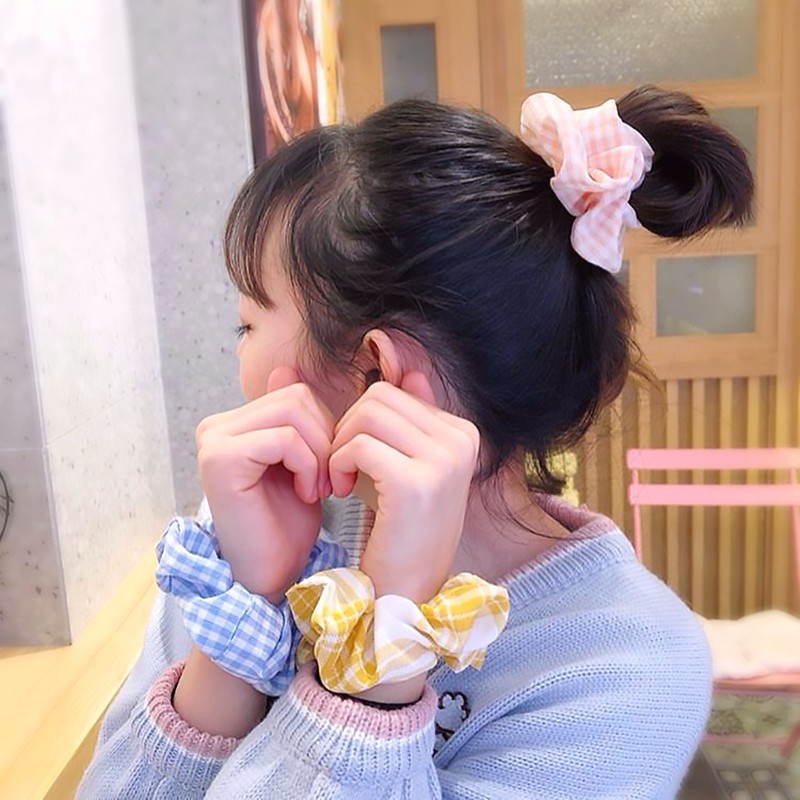 Dây cột tóc nữ Karo vải Kate XINH XINH scrunchies style Hàn Quốc