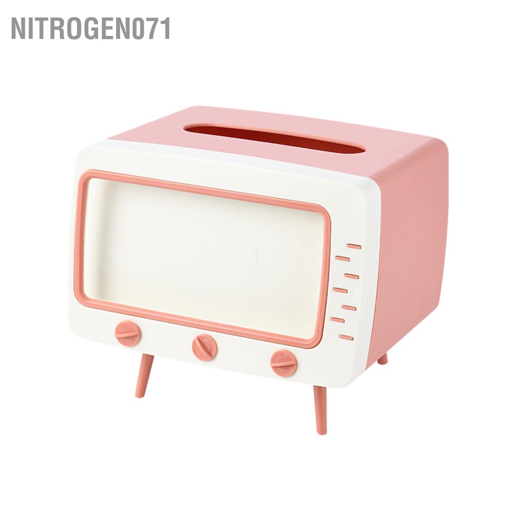 Nitrogen071 Hộp đựng giấy vệ sinh Hộp kệ đựng giấy nhà vệ sinh cuộn lớn có rãnh đỡ điện thoại đa năng nhiều màu sắc