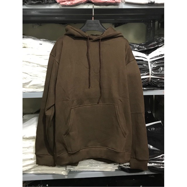 Áo khoác Hoodie Nâu - Hoodie chui đầu màu socola